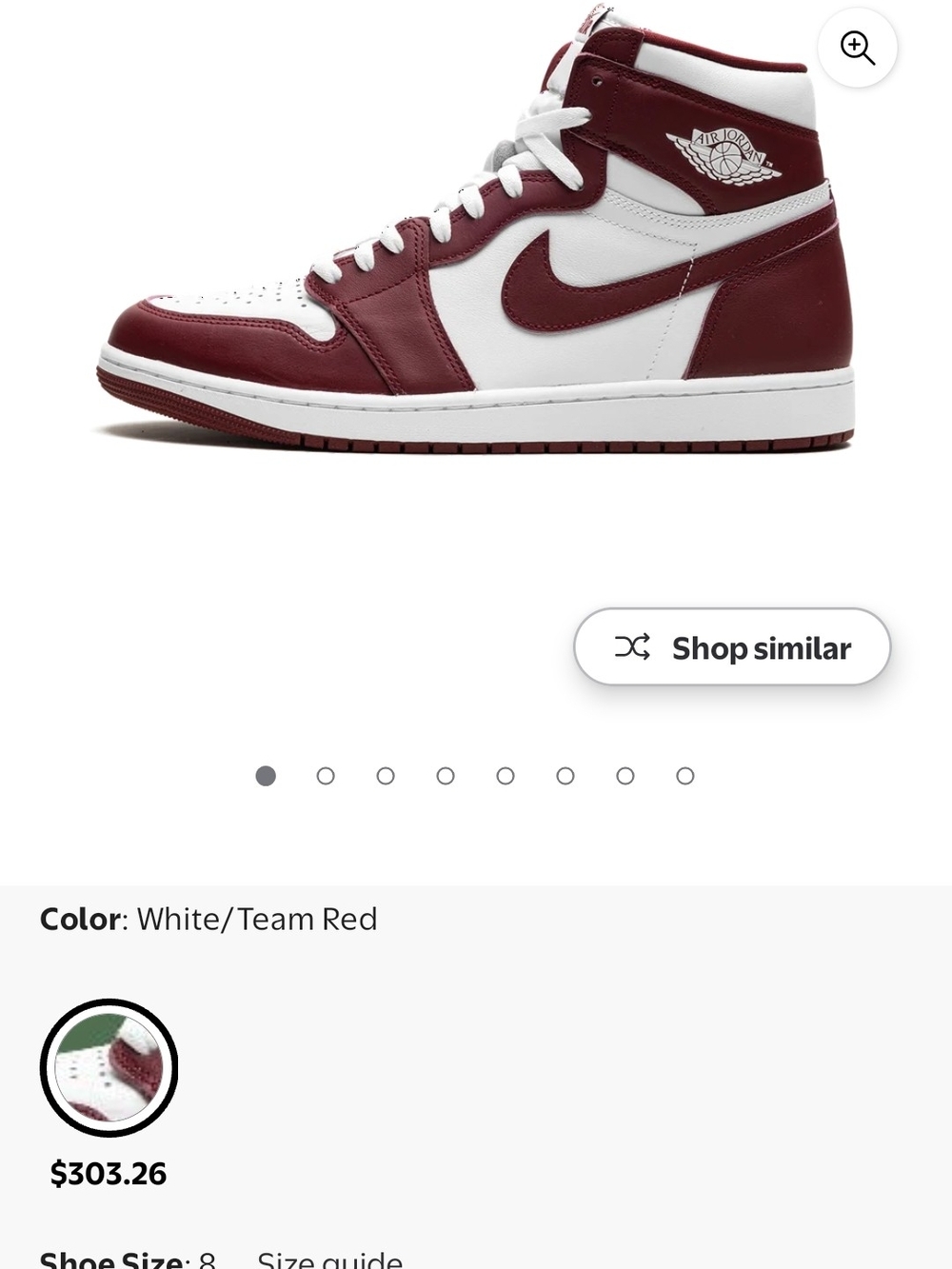 Nike Men’s High-Top Sneakers — White/Team Red